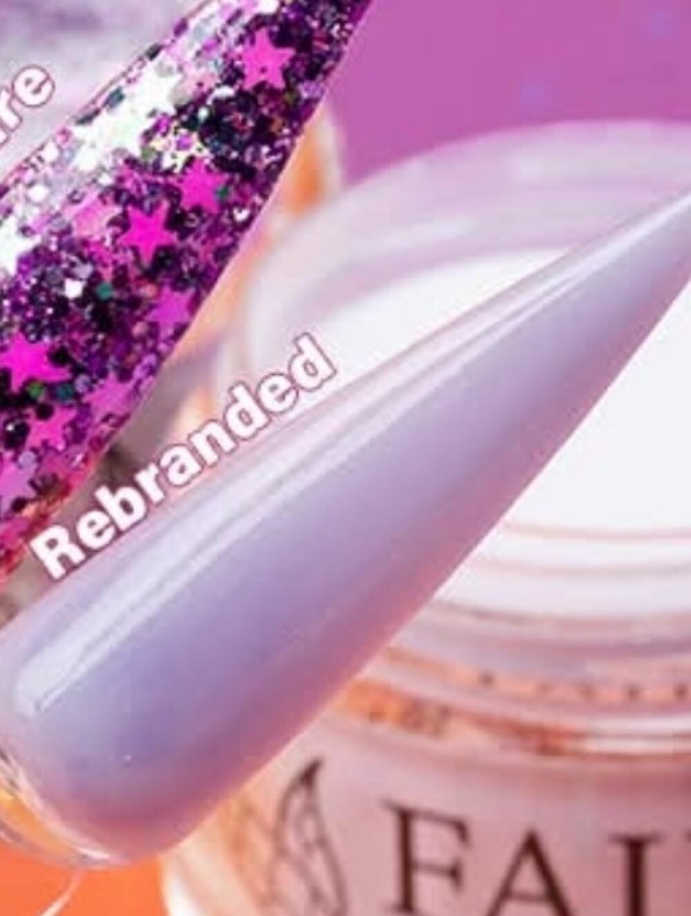 Fairy Glamor Acrylic Nail Dip In Rebranded Glows In The Dark